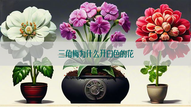 三角梅为什么开白色的花