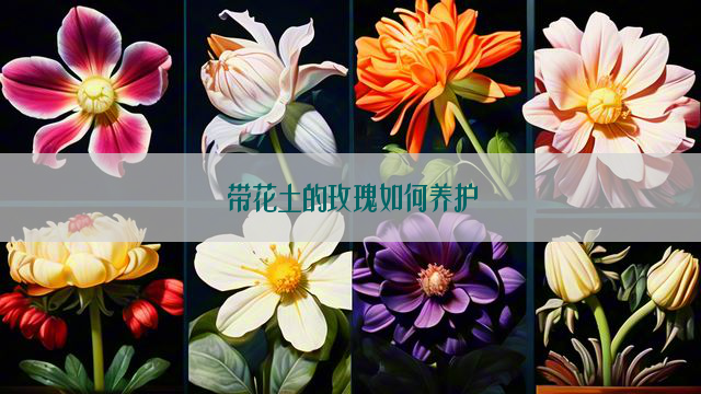 带花土的玫瑰如何养护