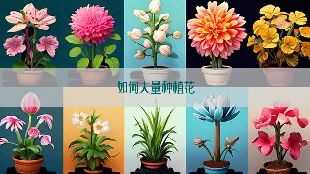 如何大量种植花