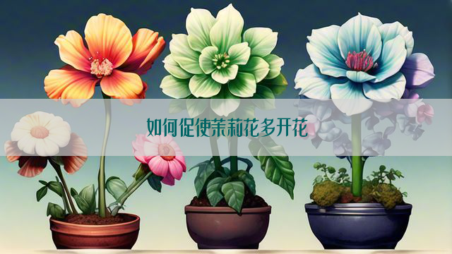 如何促使茉莉花多开花