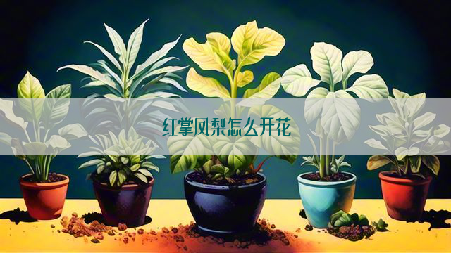 红掌凤梨怎么开花