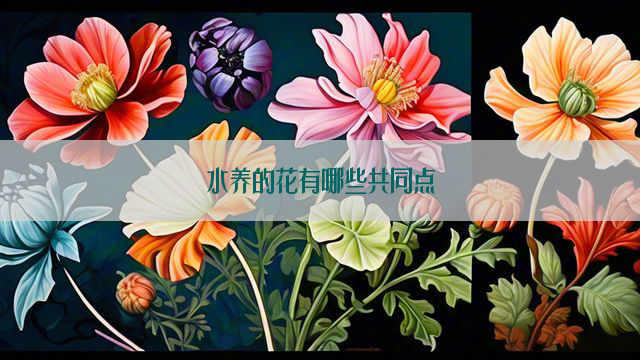 水养的花有哪些共同点