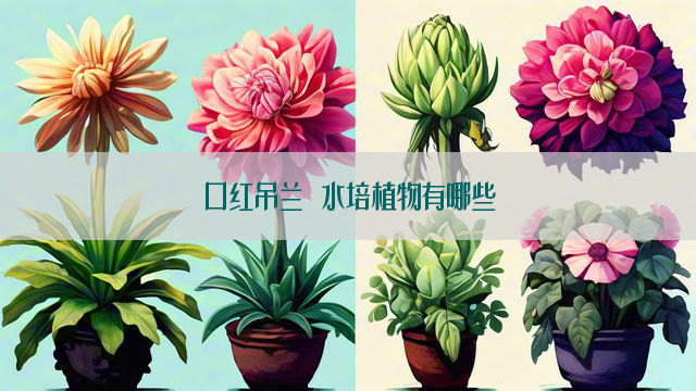 口红吊兰 水培植物有哪些