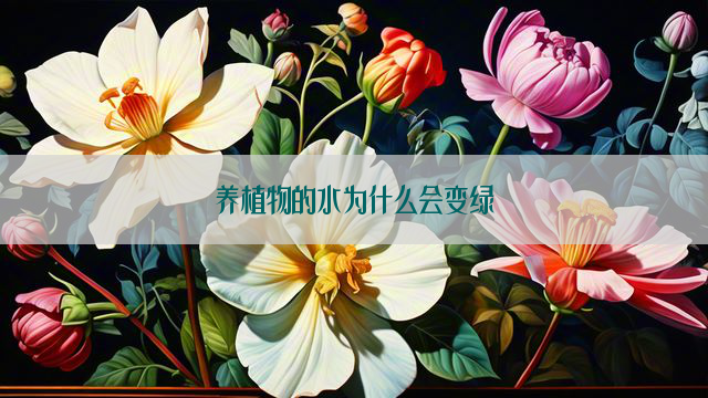 养植物的水为什么会变绿