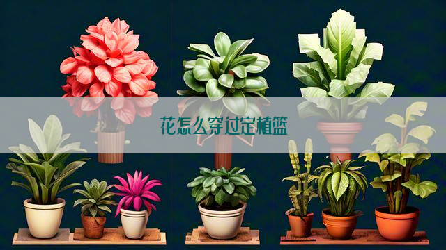 花怎么穿过定植篮